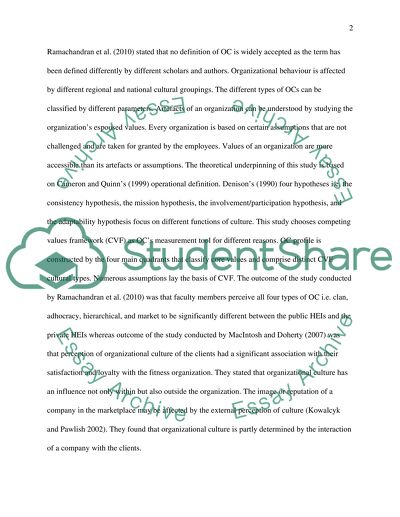 Diagnosing and Changing Organizational Culture: Based on the Competing Values