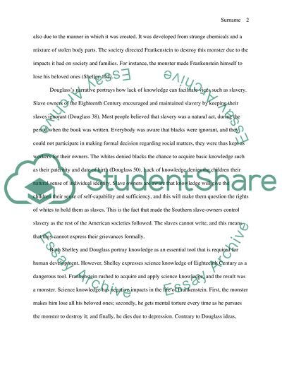 Mary Shelley and Frederick Douglass