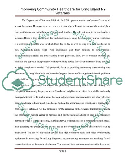 Community Health Nursing Teaching and Assessment