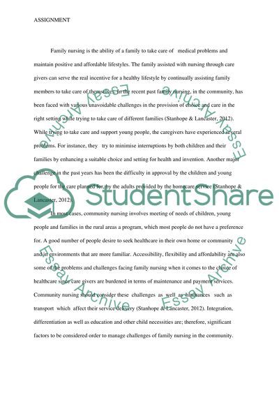 Homecare and Family as Caregiver