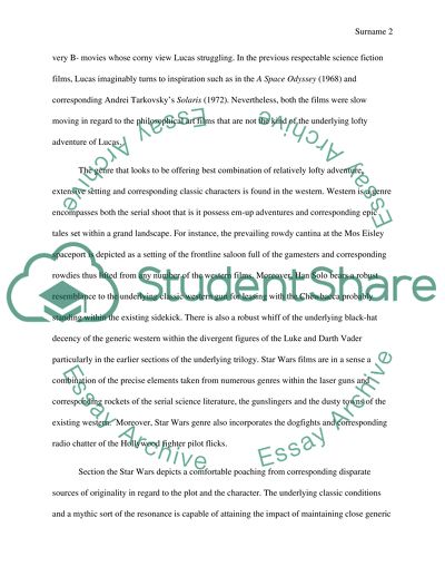 Analysis of the Film Star Wars