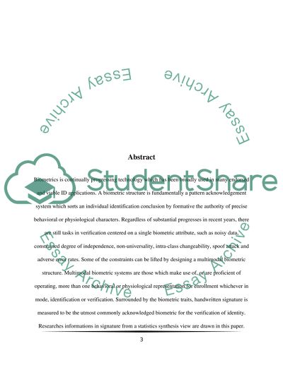 Biometrics Signature Recognition