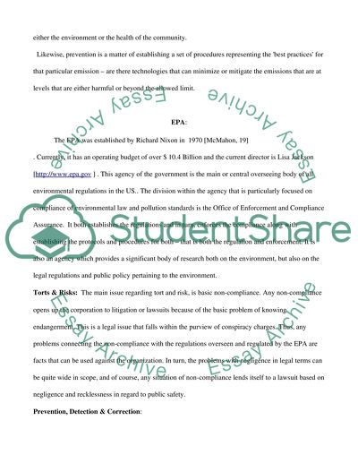 Tort and Regulatory Risk