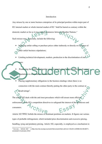 Treaty on the Functioning of the European Union