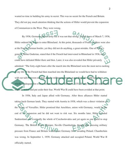 World War II: Political Mistakes, Economic and Environmental Impacts