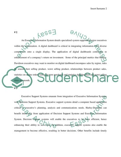 Harley-Davidson Technology Strategies