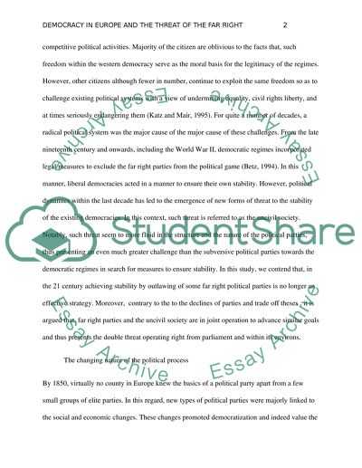 How Serious a Threat to Democracy Is the Far Right in Europe Today