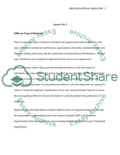 Organization Behavior - 3