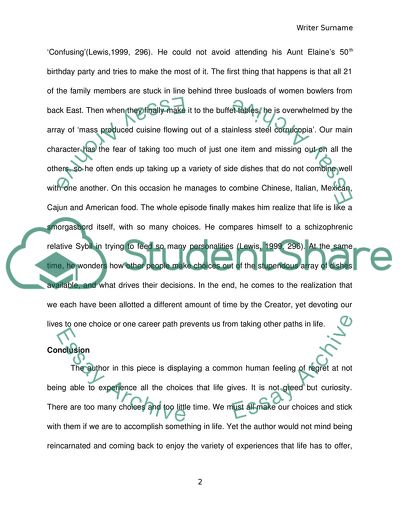 Life is a Smorgasbord by Dan Lewis