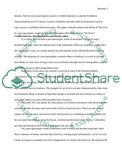 Survival in an Apocalyptic World