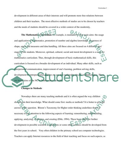 The National Curriculum Review