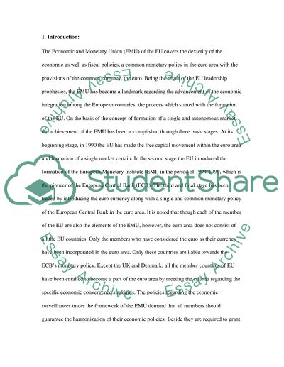 Monetary and Fiscal Policy in the Euro Area