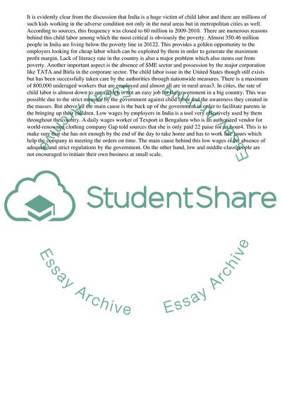 Labor Ethics in the India and United States