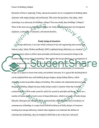 Causes of building collapes