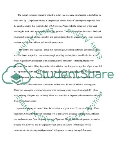Analyze one week of world economy