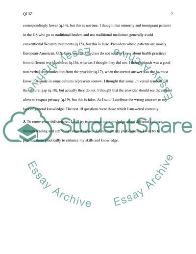 Cultural Assessment (M3C)