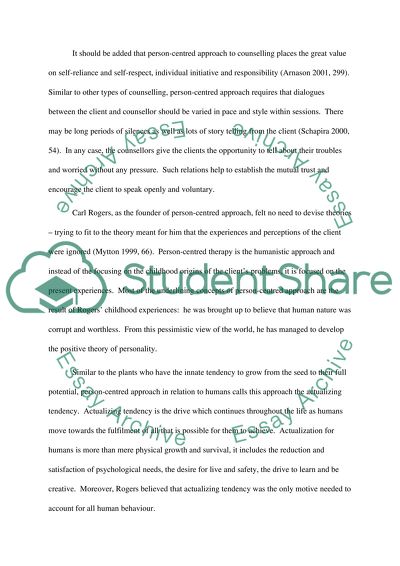 Person-centred counselling