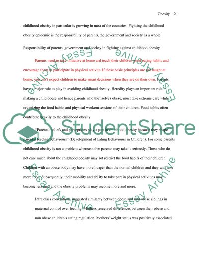 Childhood Obesity: Physical and Heart Problems