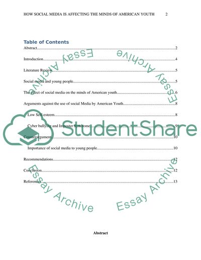 How social media is affecting the mind of youth in America