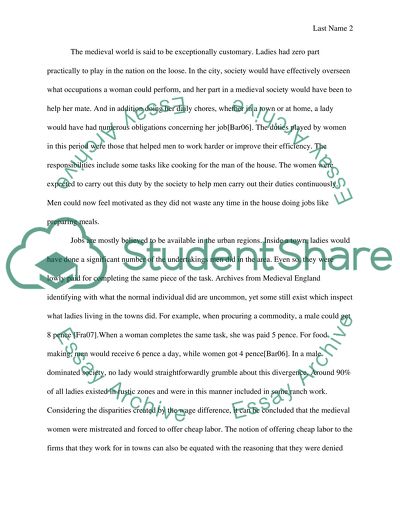 Women in the Middle Ages