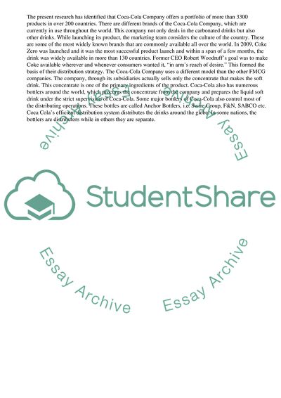 Coca-Cola as the Company with Foreign Subsidiaries