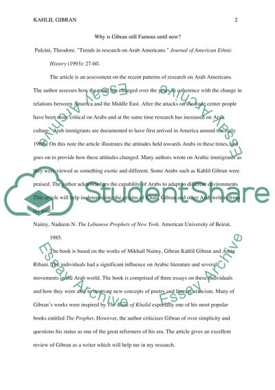 Why is Gibran still Famous until now