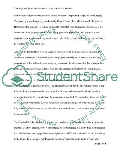 The impact of Horsham Properties Group v Clark & Another