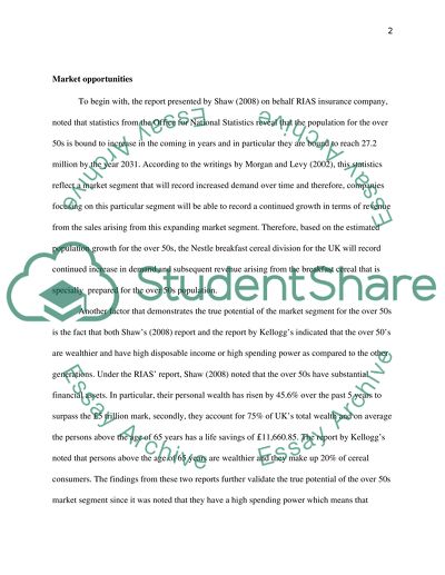 Elements of a Marketing Strategy of Nestls Breakfast Cereal Division