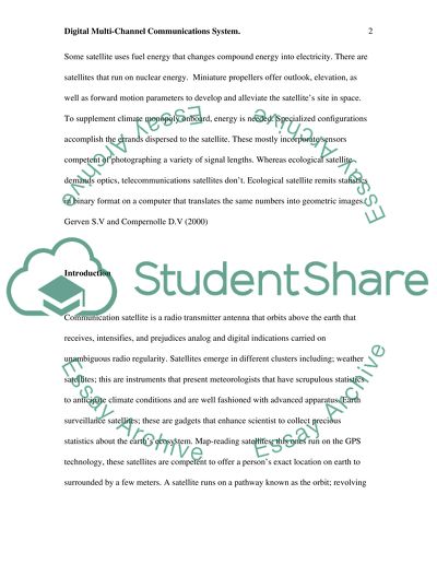 Digital Multi-Channel Communications System