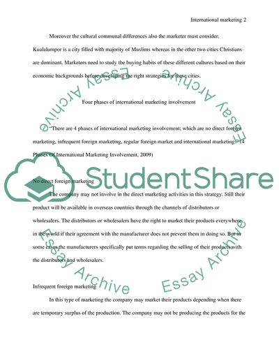 Marketers Task in Different Countries