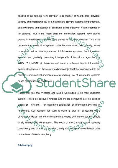 Health Information Systems/applications