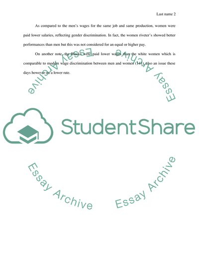 Discrimination in Life and Times of Rosie the Riveter Documentary