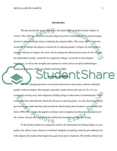 Sexual Life in campas