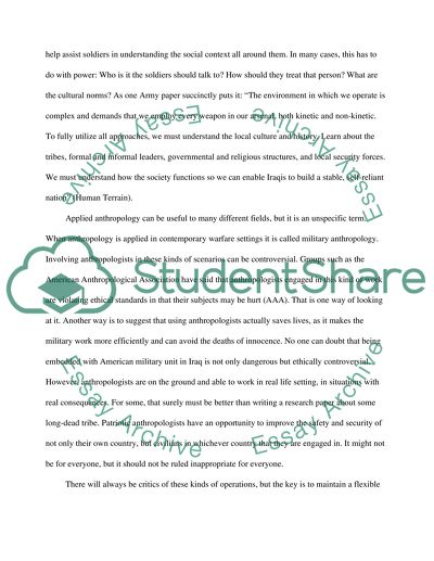 Anthropologists in the military