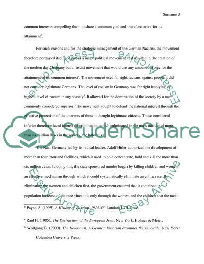 Nazism as One of the Genera European Fascisms