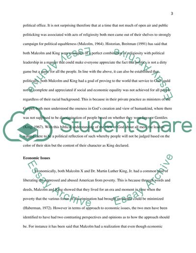 Comparing Malcolm X and Dr. Martin Luther King, Jr