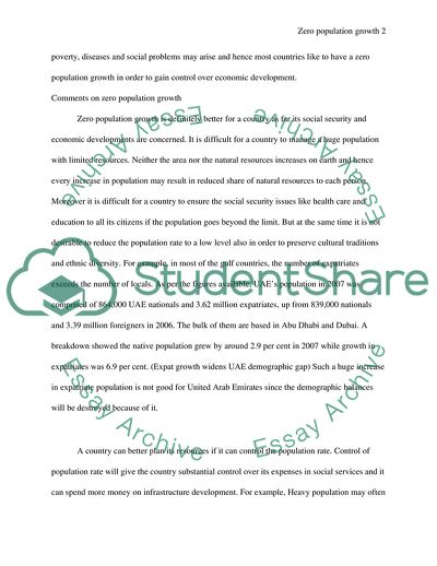 Zero population growth