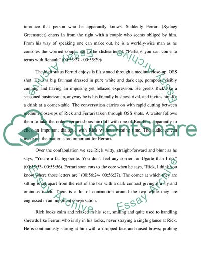 Mise-en-scene - Casablanca