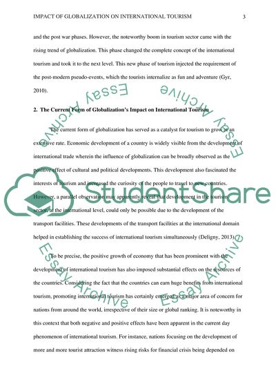 Impact of Globalization on International Tourism