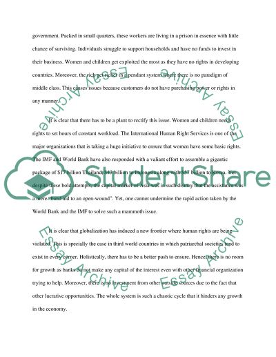 Globalizations has spawned a new frontier in the fight for human rights protections