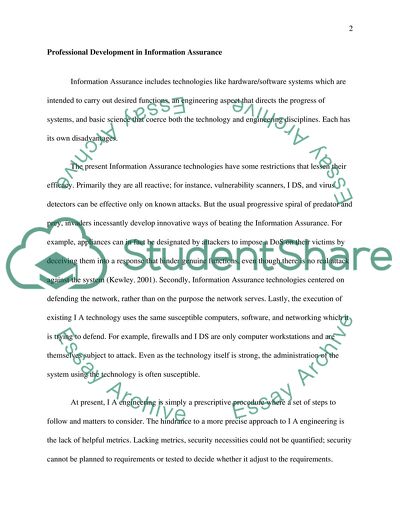 Information Assurance