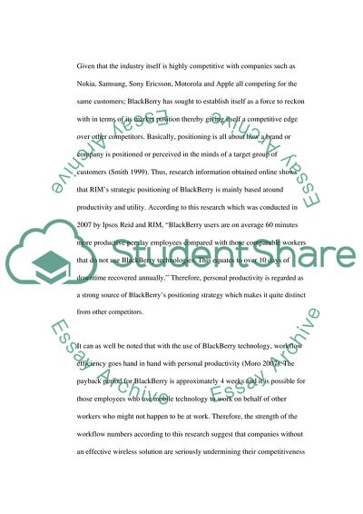 The Role of Marketing at BlackBerry