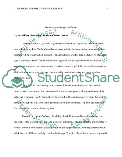 Development Throughout the Lifespan