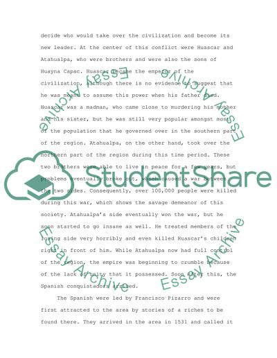 How the Spaniards Destroyed the Economic Structure of the Incan Empire