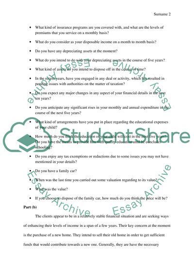 Practicing financial planning (easy)