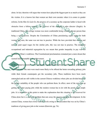 Chinese Women Workplace Status