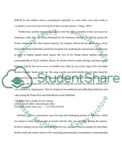 Homer as One of the Greatest Poets