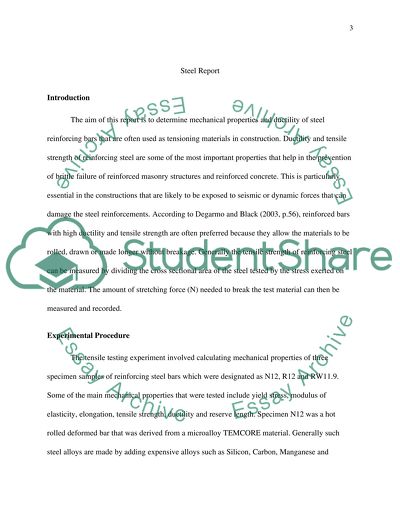 Engineering - Steel Report