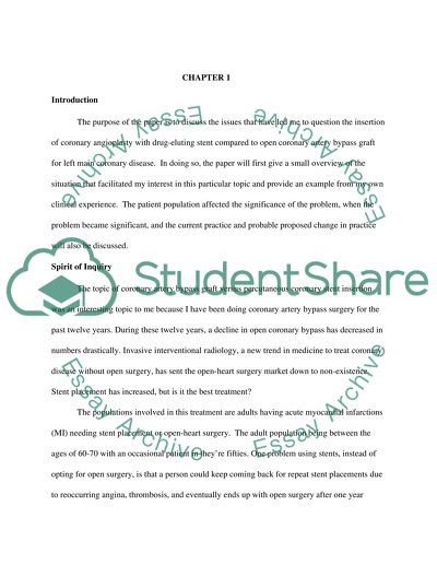 Evidenced Based Practice Paper