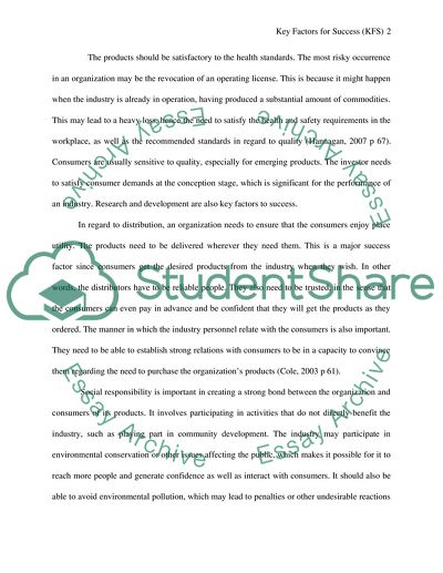 Key Factors for Success